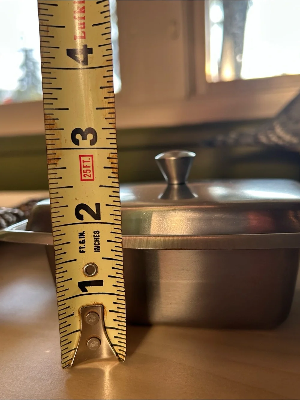 Vintage Mid Century Stainless Steel Butter Dish Atomic Sunburst